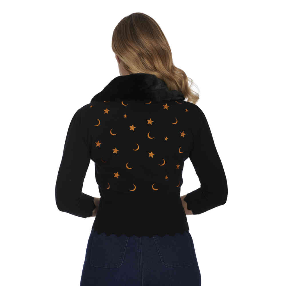 Banned - Half Moon Strickjacke - Schwarz